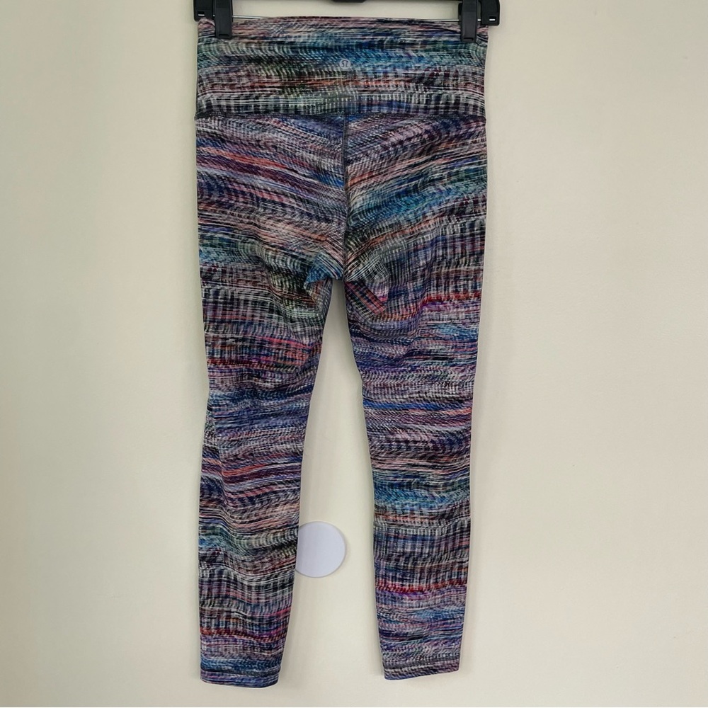 Lululemon Wunder Train High-Rise Tight 25" Digital Oasis White Multi sz 8 - Picture 7 of 10